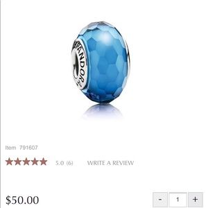 Authentic Retired Aqua Fascinating Murano Glass